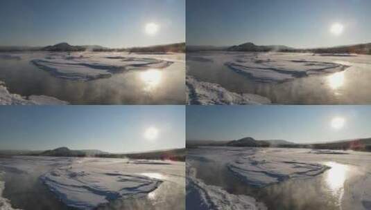 不冻河内蒙冬季雪景_0179高清在线视频素材下载