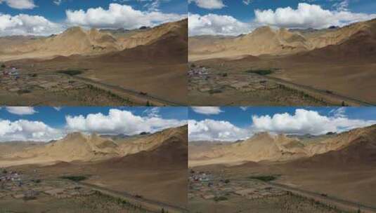 西藏山南市旷野自驾游旅行公路风光高清在线视频素材下载