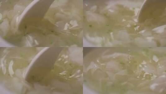乌鱼蛋汤 120帧 高速摄影高清在线视频素材下载