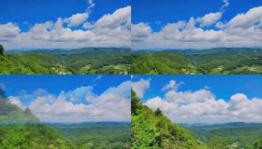 蓝天白云，最美的风景在路上，享受大自然美高清在线视频素材下载