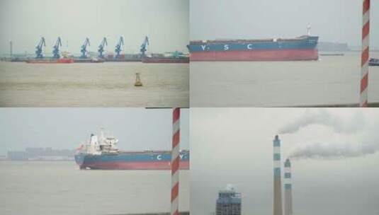 长江货船运河高清在线视频素材下载