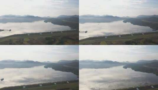 风光 湖泊 美景 山水 航拍高清在线视频素材下载