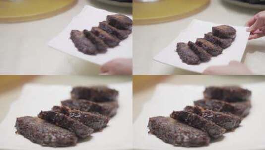 黑米粽 粽子高清在线视频素材下载