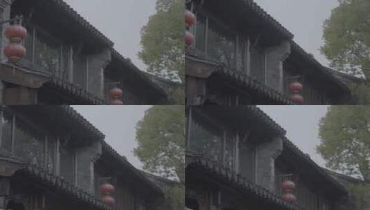 中式园林 徽派民居高清在线视频素材下载