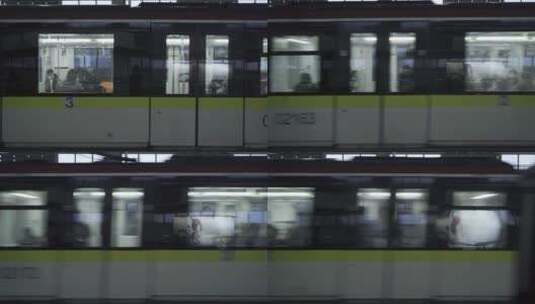 飞驰的地铁高清在线视频素材下载