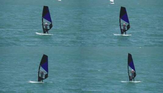 风帆冲浪极限运动高清在线视频素材下载