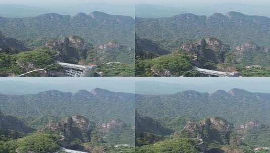 湖南郴州莽山五指峰景区航拍风光竖屏高清在线视频素材下载