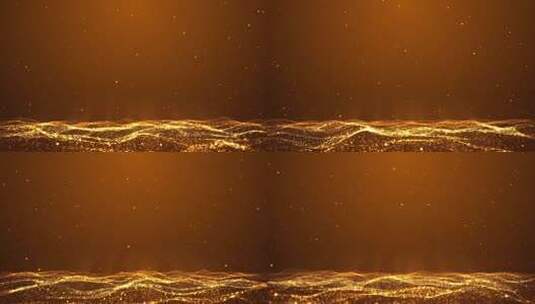 金色粒子背景01高清在线视频素材下载