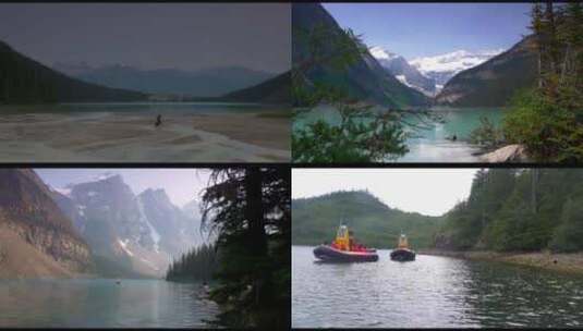 4k极清演示-加拿大夏天纯净的山河高清在线视频素材下载
