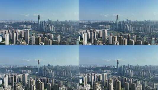 4K重庆陆海国际中心航拍高清在线视频素材下载