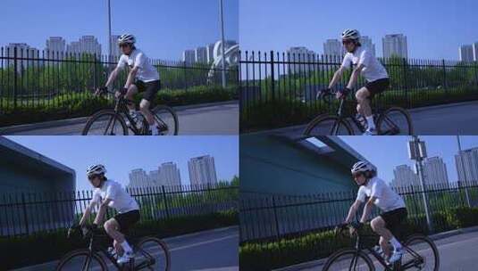 周末骑行 骑车高清在线视频素材下载