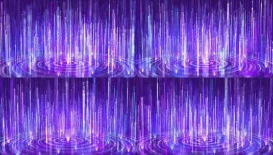 4K唯美优雅梦幻粒子光线紫色婚礼背景视频高清在线视频素材下载