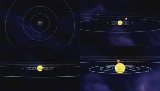 模型素材 太阳系行星 宇宙星系高清在线视频素材下载