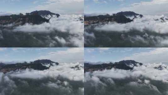 雨后泰山，云雾飘渺高清在线视频素材下载