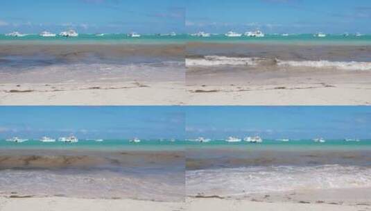 加勒比海目的地与海上船只高清在线视频素材下载