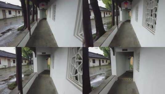 古建筑下雨素材苏州北寺塔实拍高清在线视频素材下载
