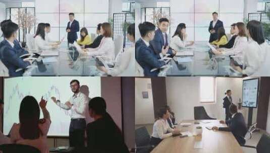 【合集】商务小组开会讨论高清在线视频素材下载