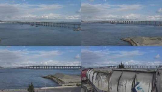 平潭海峡大桥航拍高清在线视频素材下载