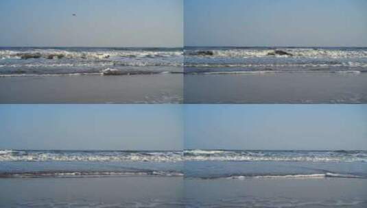 海滩浪潮高清在线视频素材下载
