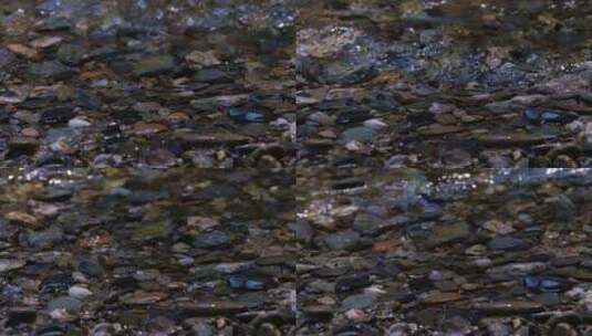泉水溪水水流水滴滴落升格空镜高清在线视频素材下载