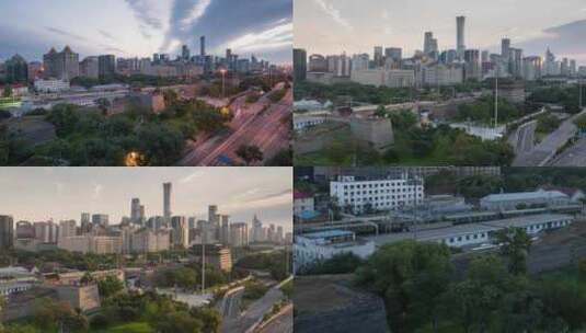 北京城市风光延时摄影高清在线视频素材下载