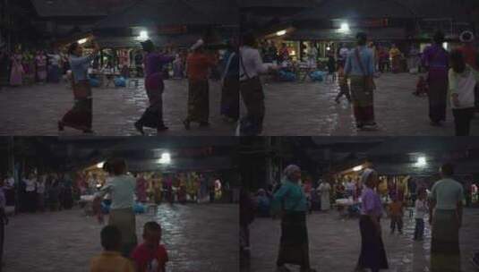 傣族云南少数民族跳舞表演高清在线视频素材下载