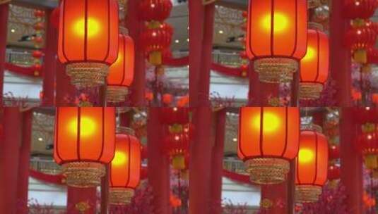 春节喜庆福字灯笼高清在线视频素材下载