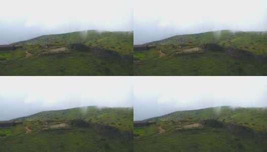 航拍武夷山黄岗山最高峰峡谷草甸森林云海高清在线视频素材下载