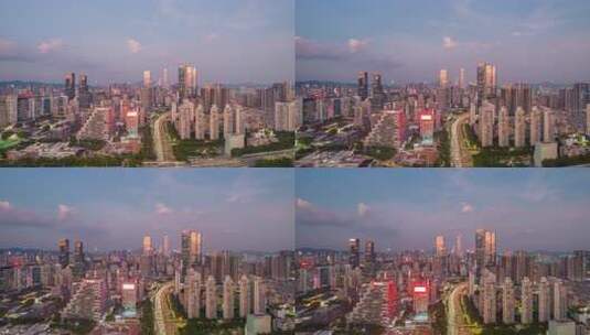 滨河大道夜景延时高清在线视频素材下载