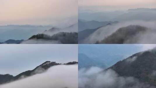 山峦叠嶂云雾缭绕山川云海大自然高清在线视频素材下载