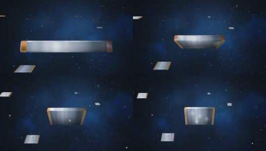 星空穿梭粒子方块模型穿梭眼球高清AE视频素材下载