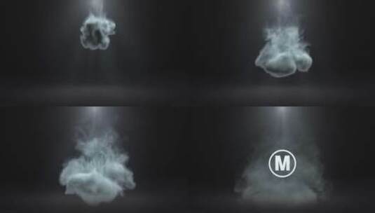 烟雾logo片头展示AE模板高清AE视频素材下载