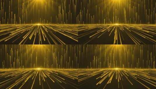 金色粒子光线晚会背景AE模板高清AE视频素材下载