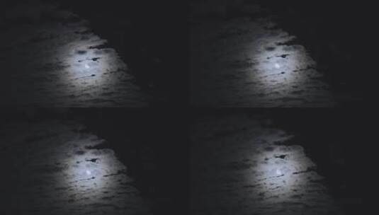 月亮在天上运动高清在线视频素材下载