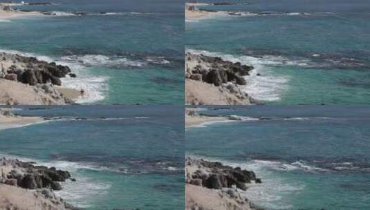卡波海滩自然风光高清在线视频素材下载