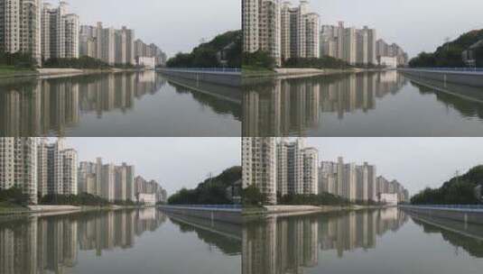 上海苏州河上海普陀路段高清在线视频素材下载