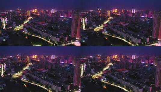 新疆阿克苏地区阿克苏市区城市建筑高清在线视频素材下载