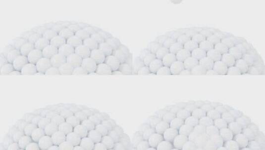 抽象弹性球体动画 3D渲染高清在线视频素材下载