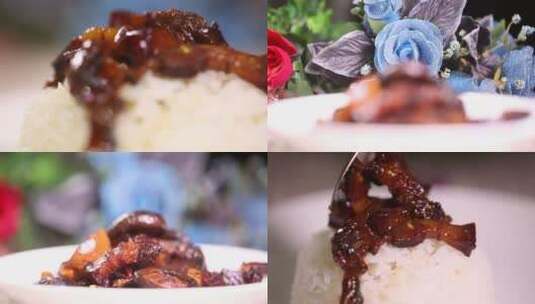 【镜头合集】台湾美食卤肉饭 (2)高清在线视频素材下载