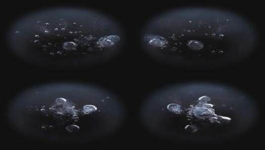 水泡气泡地屏投影高清在线视频素材下载