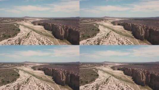 阳光明媚的沙漠高原高清在线视频素材下载