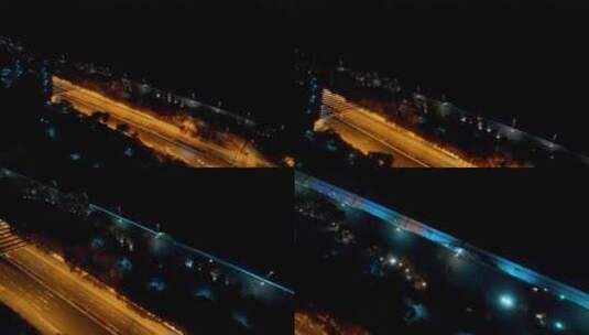 西兴大桥夜景高清在线视频素材下载