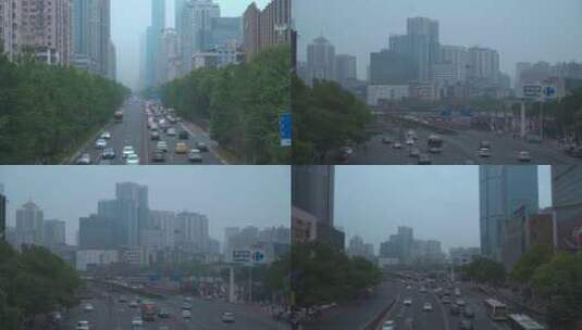 长沙 芙蓉中路 延时 城市道路街景 30p高清在线视频素材下载