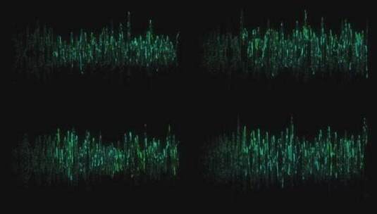 绿色赛博朋克背景信号光线闪动光线方块高清在线视频素材下载