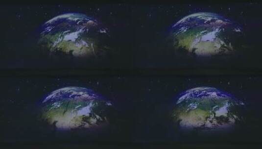缓缓公转的地球高清在线视频素材下载