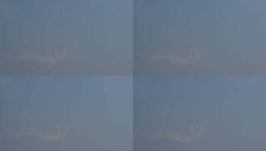 航空涡喷嘉年华飞行表演高清在线视频素材下载