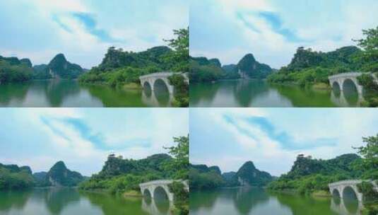 广西山水风景 自然风光 柳州龙潭公园高清在线视频素材下载
