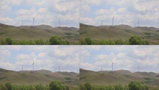 风力发电 新能源  风车发电高清在线视频素材下载