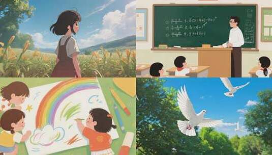 《最美的花季》根据音乐制作高清在线视频素材下载