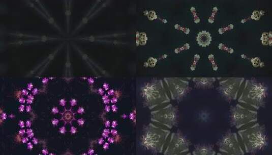 A0157 4K酷炫抽象大片万花筒背景高清在线视频素材下载